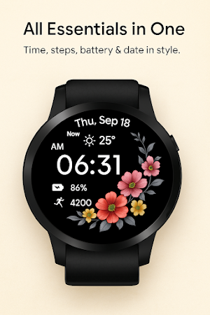 Floral Romance WatchFace Screenshot 1