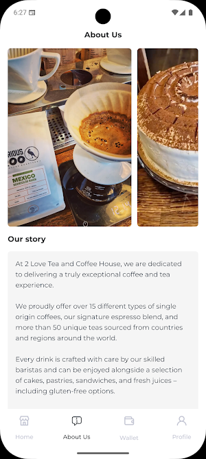 2 Love Tea and Coffee House Screenshot 1