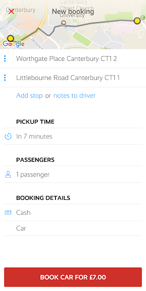 Longleys - Canterbury Cabs Screenshot 1