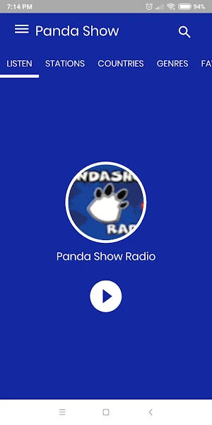 Panda show radio Screenshot 0