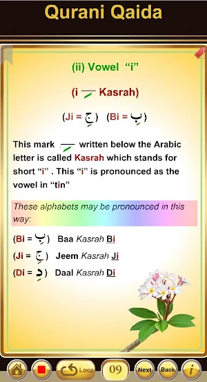 Qurani Qaida Arabic-English (Learn Quran Tajweed) Screenshot 3