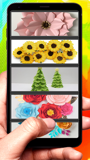 DIY Paper Flowers Idea Screenshot 0