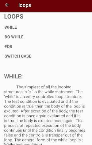 C Tutorial Screenshot 1