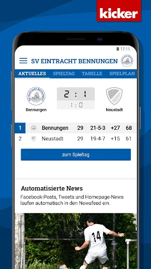 SV Eintracht Bennungen Screenshot 2