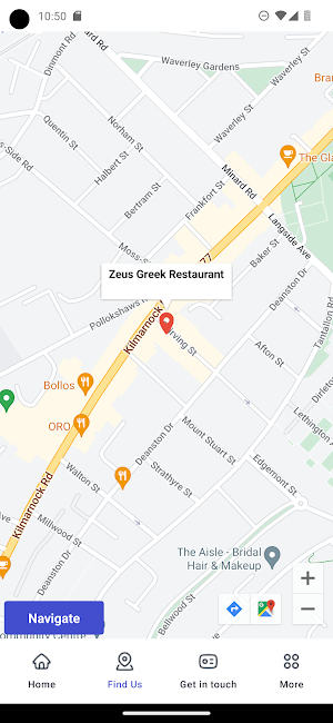 Zeus Greek Restaurant Screenshot 3