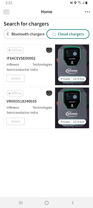 Infineon Smart EVCharger Screenshot 2