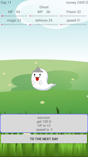 Ghost growth simulation game Screenshot 2