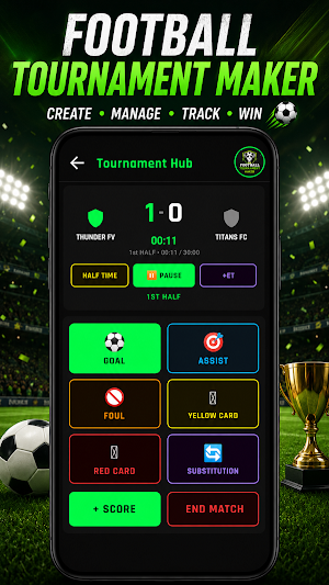 Football Tournament Maker App Screenshot 3