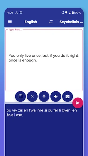 Seychellois Creole English Tra Screenshot 2