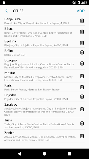 Bosnia and Herzegovina Weather Screenshot 3