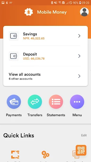 Laxmi Bank Mobile Money Screenshot 1
