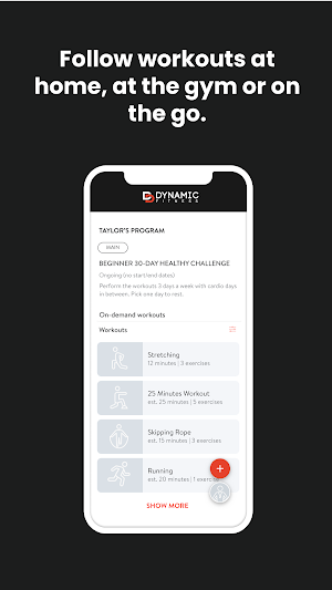 Dynamic Fitness Centers Screenshot 2