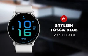 Stylish Tosca Blue Watch Face Screenshot 0