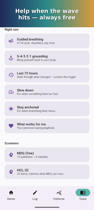 Tide: Bipolar Mood Tracker Screenshot 3