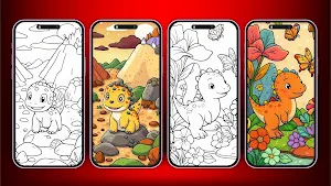 Dinosaur Coloring for boys Screenshot 0