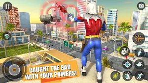 Flying Rope Man Hero Fight Screenshot 2
