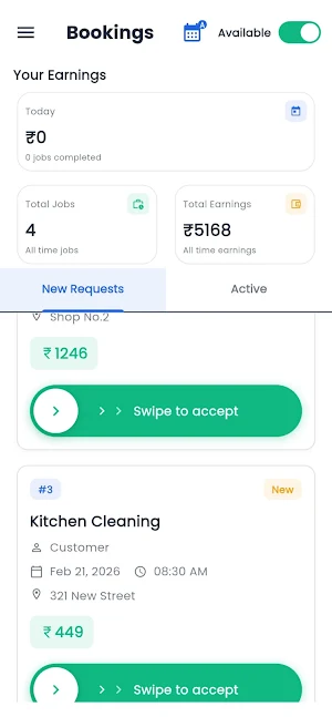 Homio HomeCare - Partner Screenshot 1