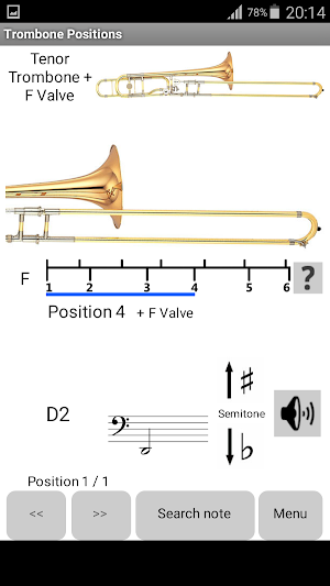 Trombone Positions Screenshot 1