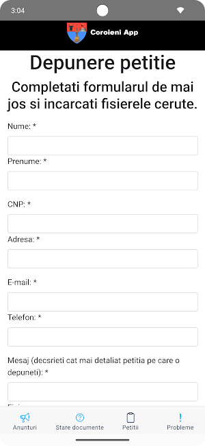 Comuna Coroieni App Screenshot 2