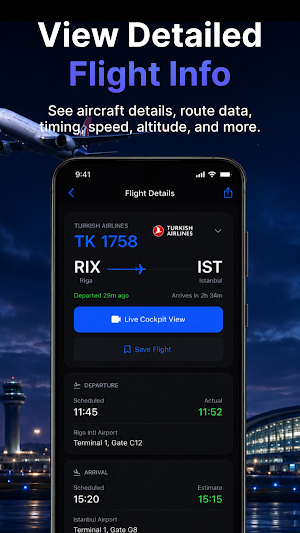 FlyTrack - Flight Tracker Screenshot 1