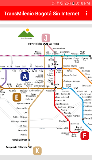 TransMilenio Bogotá (Sin Internet) Screenshot 1