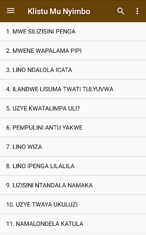 Klistu Mu Nyimbo Screenshot 2