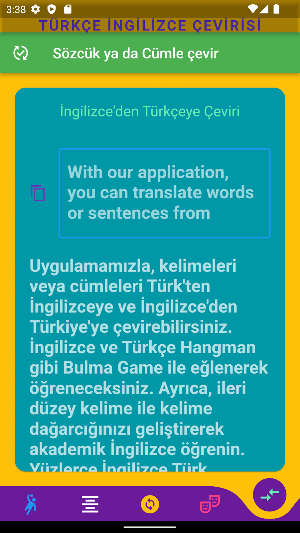 Turkish English Translate Screenshot 1