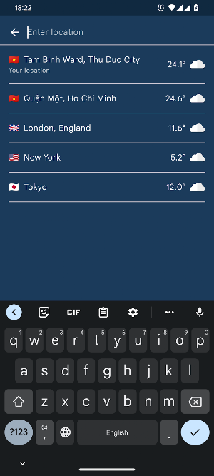 Weather Journey Screenshot 1