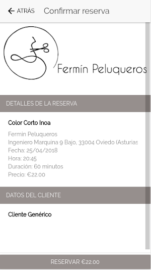 Fermin Peluqueros Screenshot 2