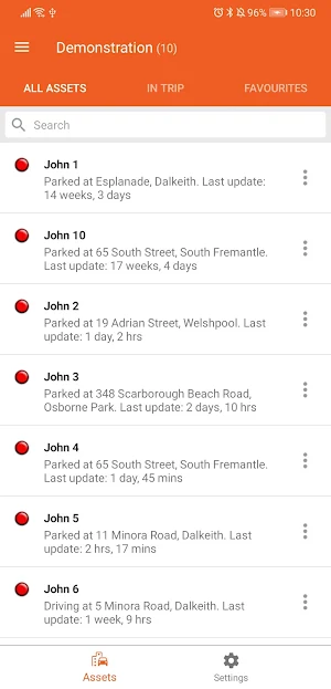 FleetLogix Asset Watch Screenshot 1