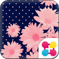 Blueberry and Daisy Wallpaper