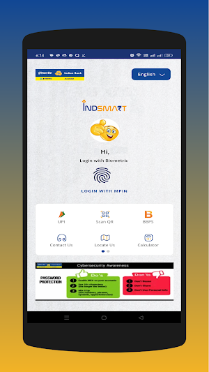 IndSMART IndianBank Mobile App Screenshot 0