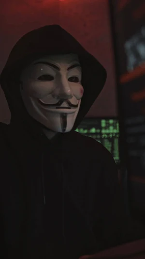 anonymous mask wallpaper Screenshot 0