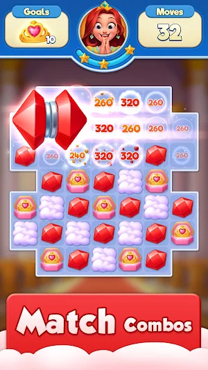 Jewel Crush™️ - Match 3 Fever Screenshot 0