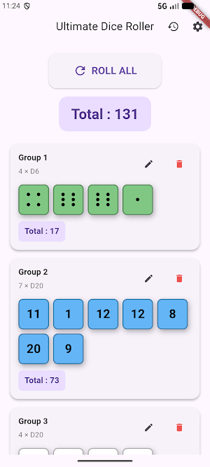 Dice Roller – Custom Dice Screenshot 0