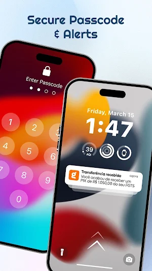 Lock Screen OS : Color Widgets Screenshot 3