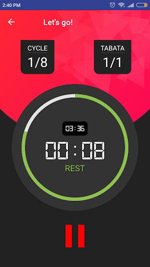 Tabata (HIIT) timer Screenshot 2