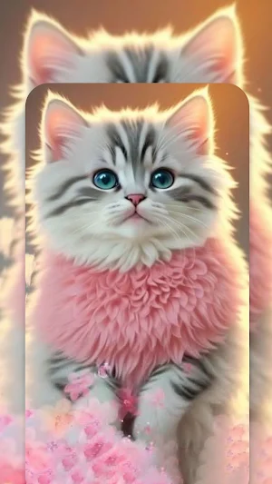 Cute Cat Live Wallpapers HD Screenshot 0