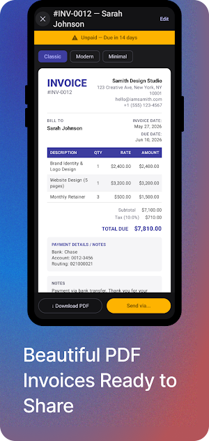 Slipd - Offline Invoice Maker Screenshot 3