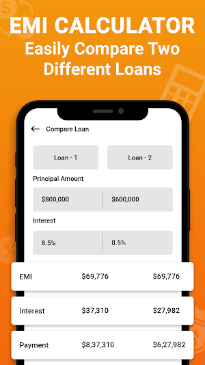 Loangrow - EMI Calculator Screenshot 2