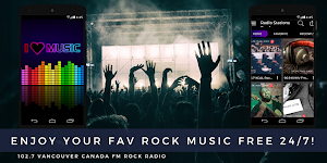 102.7 Fm Radio Station Vancouver Canada Rock Music Screenshot 0