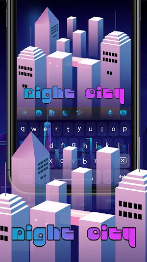 Night City Keyboard Screenshot 2