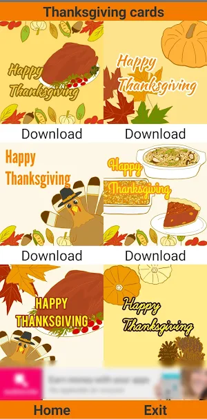 Thanksgiving cards Screenshot 0