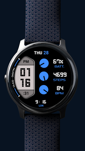 Oled - Digital v5 | watch face Screenshot 3