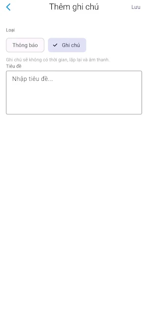 Nhắc việc - Notify tasks Screenshot 2