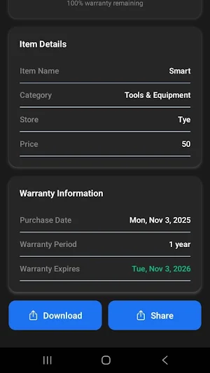 Digital Receipt Wallet Screenshot 1