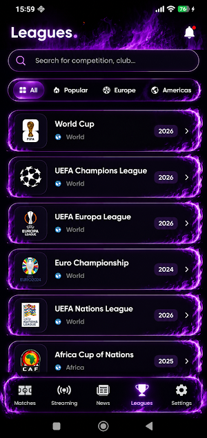 Live Football TV Streaming HD Screenshot 1