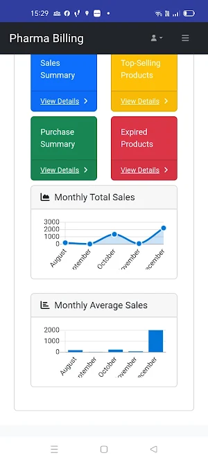 Pharmacy Medical Store Billing Screenshot 1