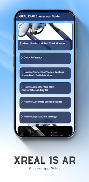 XREAL 1S AR Glasses app Guide Screenshot 0
