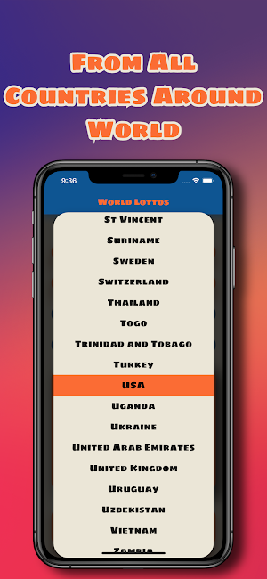 World Lottos and Lotteries USA Screenshot 2